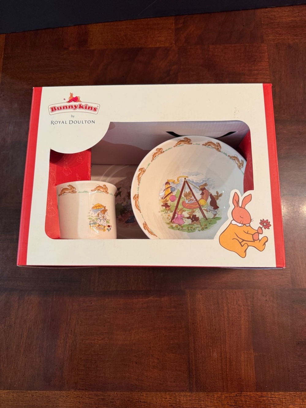 Bunnykins by Royal Doulton Childrens Dinnerware Set Plate Bowl Mug